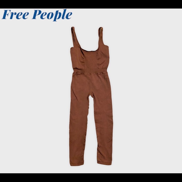 Free People Movement Good Karma Onesie/Jumpsuit Nutmeg - Picture 5 of 16